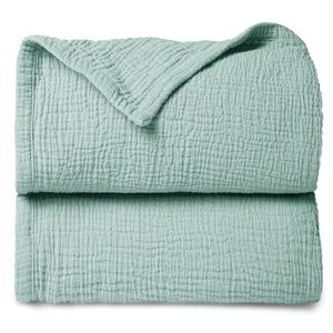 Lulu Moon Muslin Baby Blanket in Sage